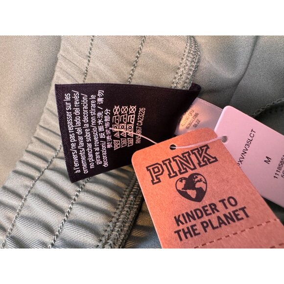 Pink Active Size Medium High Waist Skinny Jogger Pocket Victoria Secret NWT - Picture 11 of 15